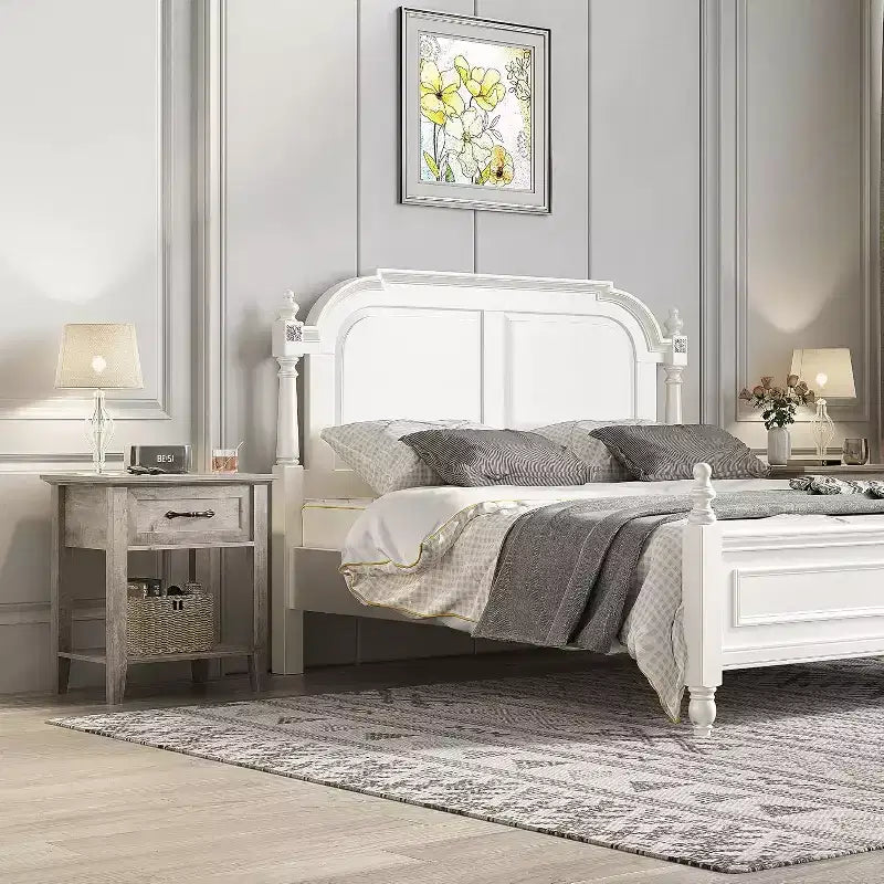 Table de chevet à 2 niveaux avec tiroir de rangement, tables d'appoint modernes pour petits espaces, table d'appoint multifonctionnelle pour chambre et salon