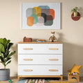  3-Drawer Dresser (White + Red Oak)