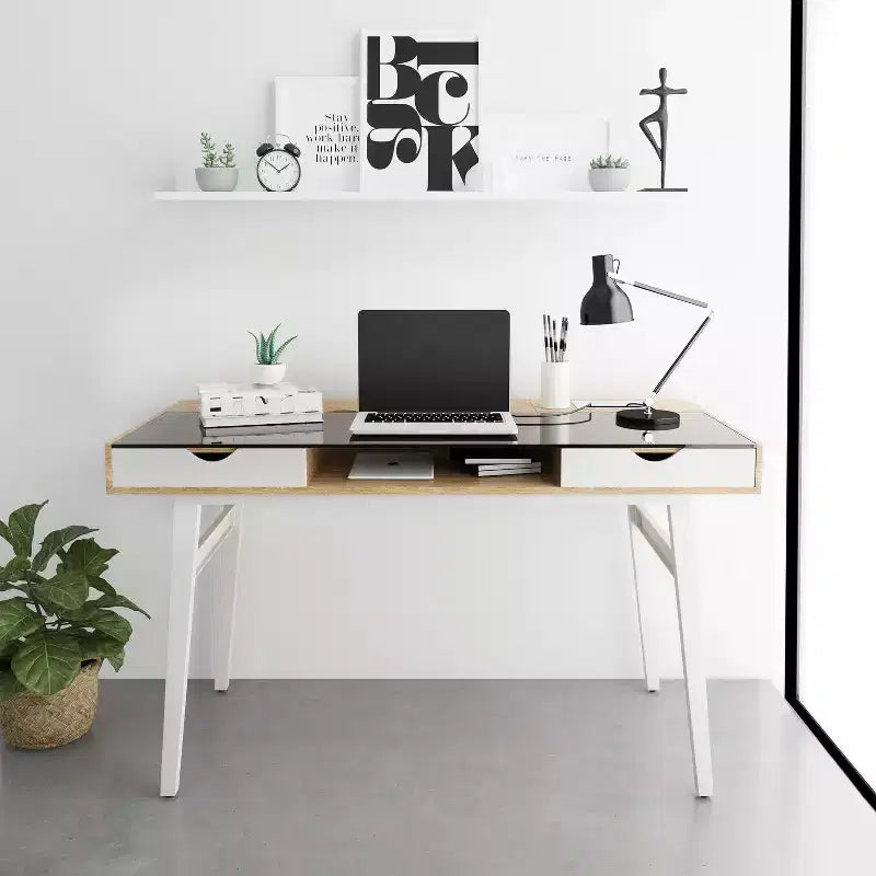 Bureaux pour enfants avec étagère de rangement ouverte