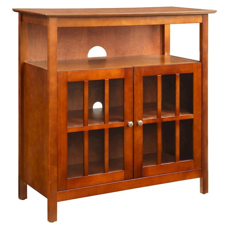 Meuble TV Big Sur Highboy de 40 pouces avec rangements, par Convenience Concepts