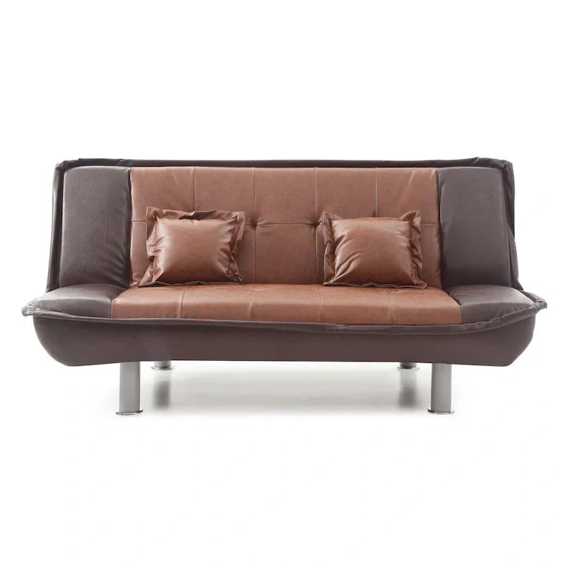 Canapé-lit en similicuir Lionel