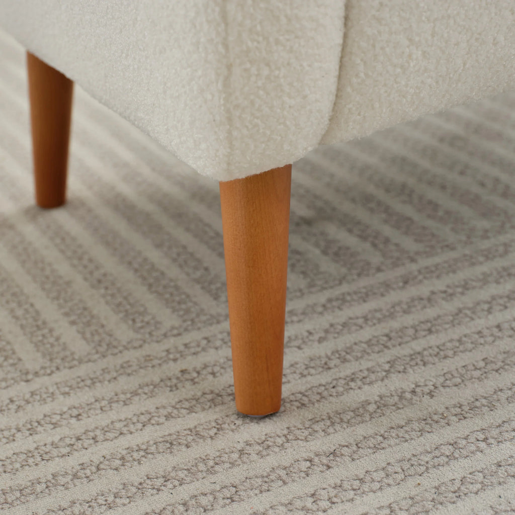 Fauteuil club capitonné moderne avec accoudoirs, canapé simple