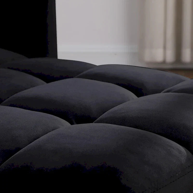 Fauteuil Lit Convertible 3 en 1, Noir