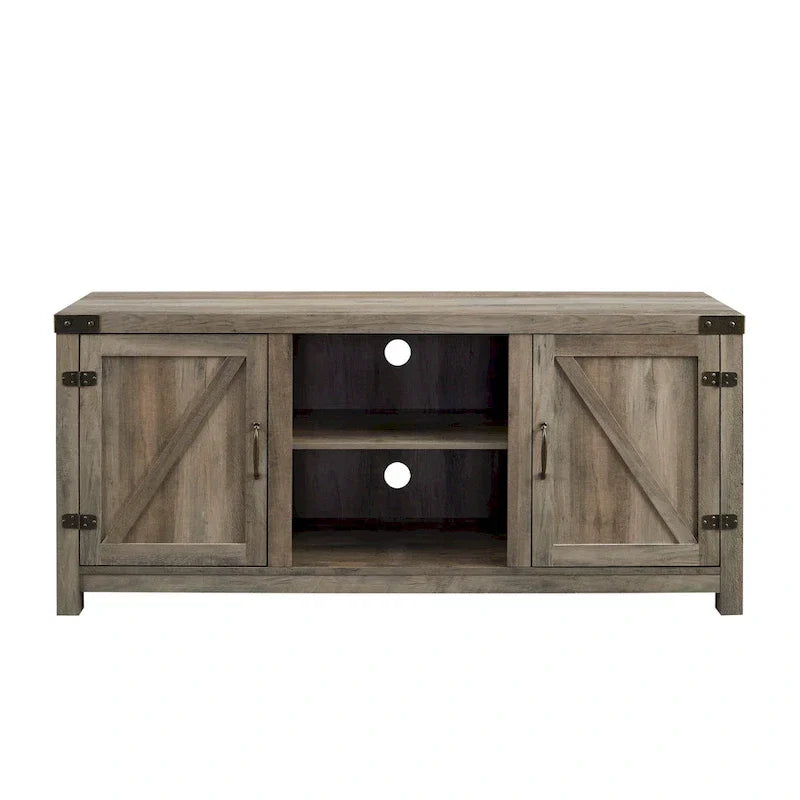 Meuble TV avec porte de grange Middlebrook Firebranch 58 pouces