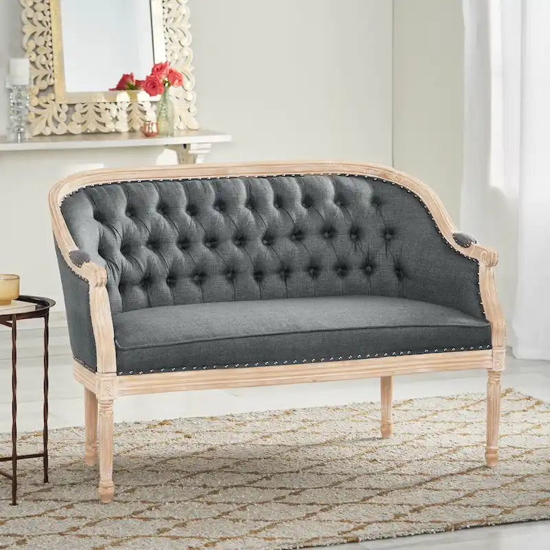 Causeuse rembourrée touffetée Faye par