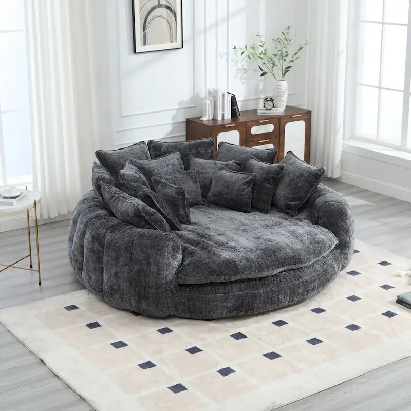 Canapé-lit double confortable, canapé-lit surdimensionné avec accoudoirs